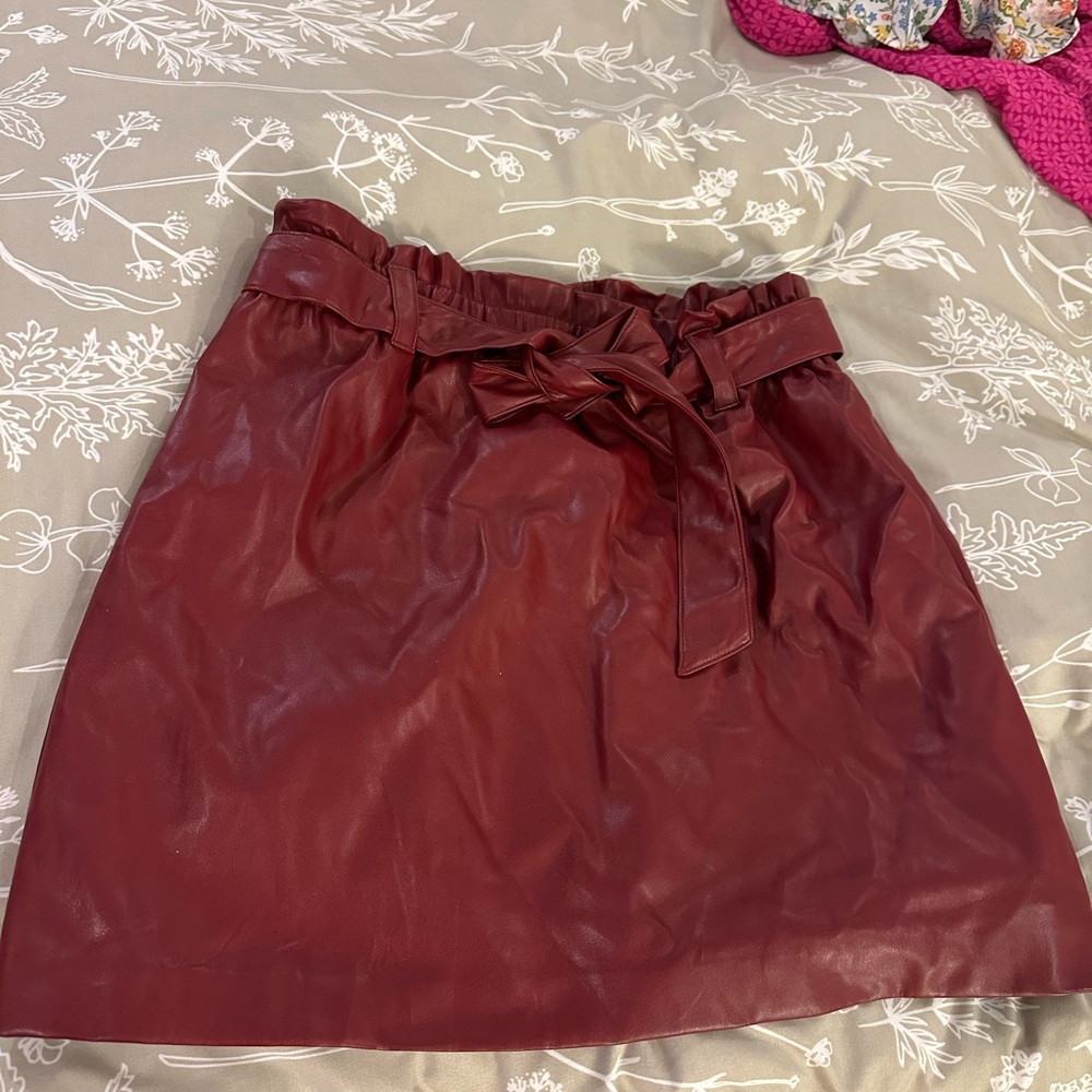 Loft vegan leather skirt